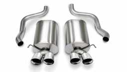 Corsa 14169 2.5 Inch Axle-Back Sport Dual Exhaust Polished 3.5 Inch Tips 05-08 Corvette 6.0L/6.2L