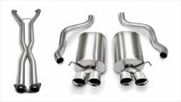 Corsa 14169CB4 2.5 Inch Cat-Back Sport Dual Exhaust Polished 3.5 Inch Tips 05-08 Corvette Manual/A4