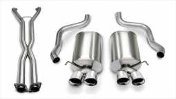Corsa 14169CB6 2.5 Inch Cat-Back Sport Dual Exhaust Polished 3.5 Inch Tips 05-08 Corvette A6 Auto Tr