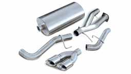 Corsa 14220 3.0 Inch Cat-Back Sport Single Side Exhaust 4.0 Inch Polished Tips 02-06 Cadillac Escala