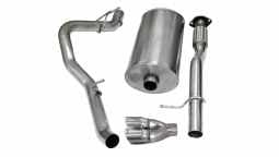 Corsa 14246 3.0 Inch Cat-Back Sport Single Side Exhaust 4.0 Inch Polished Tips 07-08 Chevy Avalanche