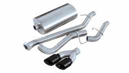 Corsa 14250BLK 3.0 Inch Cat-Back Sport Single Side Exhaust 4.0 Inch Black Tips 2002-06 Chevy Avalanc