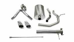 Corsa 14254 3.0 Inch Cat-Back Sport Dual Rear Exhaust 4.0 Inch Polished Tips 2003-06 Chevy SSR 143.5