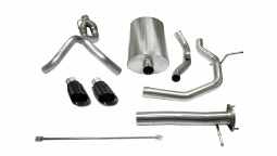 Corsa 14254BLK 3.0 Inch Cat-Back Sport Dual Rear Exhaust 4.0 Inch Black Tips 2003-06 Chevy SSR 143.5