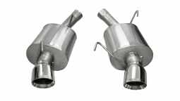 Corsa 14311 2.5 Inch Axle-Back Sport Dual Exhaust Polished 4.0 Inch Tips 05-10 Mustang GT 4.6L/Shelb