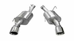 Corsa 14314 2.5 Inch Axle-Back Xtreme Dual Exhaust Polished 4.0 Inch Tips 05-10 Mustang GT 4.6L/Shel