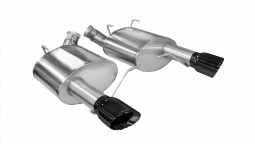 Corsa 14317BLK 3.0 Inch Axle-Back Xtreme Dual Exhaust Black 4.0 Inch Tips 11-14 Mustang GT/11-13 Bos