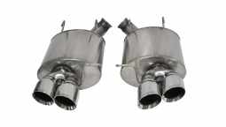 Corsa 14321 3.0 Inch Axle-Back Sport Dual Exhaust Polished 4.0 Inch Tips 13-14 Mustang Shelby GT500 
