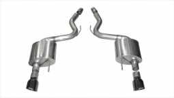 Corsa 14326BLK 3.0 Inch Axle-Back Sport Dual Exhaust Black 4.5 Inch Tips 15-17 Mustang GT Fastback 5