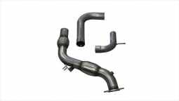 Corsa 14344 3.0 Inch Exhaust Downpipe w/ 200 Cell Cat And Adapter To 3.0 Inch Cat-Back 15-17 Mustang