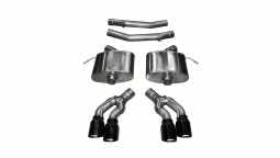 Corsa 14357BLK 2.75 Inch Axle-Back Sport Dual Exhaust 4.0 Inch Black Tips 16-Present Cadillac CTS-V 
