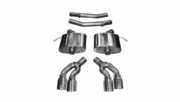 Corsa 14357 2.75 Inch Axle-Back Sport Dual Exhaust 4.0 Inch Polished Tips 16-Present Cadillac CTS-V 