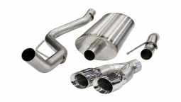 Corsa 14387 3.0 Inch Cat-Back Sport Single Side Exit Exhaust 4.0 Inch Polished Tips 11-14 Ford F150 