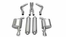Corsa 14439 2.5 Inch Cat-Back Xtreme Dual Rear Exhaust 3.5 Inch Polished Tips (No Tow Hitch) 05-10 C