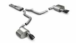 Corsa 14440BLK 2.75 Inch Cat-Back Extreme Dual Exhaust 4.0 Inch Black Tips (No Tow Hitch) 05-10 Chry