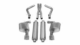Corsa 14463 2.75 Inch Cat-Back Sport Dual Exhaust 4.5 Inch Polished Tips 12-14 Chrysler 300/Dodge Ch