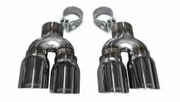 Corsa 14479 Two Twin 4.0 Inch Polished Tips Clamps Included Dual Rear Exit For Corsa Cadillac ATS-V 