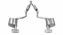 Corsa 14529 2.5 Inch Cat-Back Xtreme Dual Rear Exhaust GTX2 Polished Tips 11-14 Dodge Challenger R/T