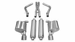 Corsa 14535 2.5 Inch Cat-Back Sport Dual Rear Exhaust 4.5 Inch Polished Tips 11-14 Chrysler 300 5.7L