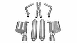 Corsa 14537 2.5 Inch Cat-Back Xtreme Dual Rear Exhaust 4.5 Inch Polished Tips 11-14 Chrysler 300 5.7