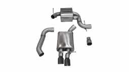 Corsa 14598BLK 3.0 Inch Cat-Back Touring Single Rear Exhaust 3.0 Inch Black Tips 06-10 Volkswagen Je