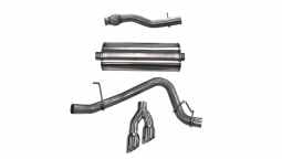 Corsa 14748 3.0 Inch Cat-Back Sport Single Side Exit Exhaust 4.0 Inch Polished Tips 15-Present Chevy