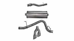 Corsa 14749 3.0 Inch Cat-Back Sport Single Side Exit Exhaust 4.0 Inch Polished Tips 15-Present Cadil