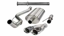 Corsa 14759 3.0 Inch Cat-Back Xtreme Single Side Exit Exhaust 4.0 Inch Polished Tips 11-14 Ford F150