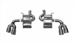 Corsa 14784 2.75 Inch Axle-Back Xtreme Dual Exhaust 4.0 Inch Polished Tips 16-19 Chevy Camaro SS/17-