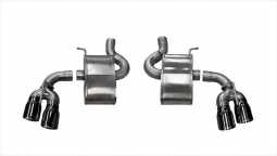 Corsa 14784BLK 2.75 Inch Axle-Back Xtreme Dual Exhaust 4.0 Inch Black Tips 16-19 Camaro SS/17-18 Cam