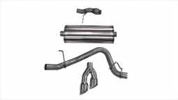 Corsa 14859 3.0 Inch Cat-Back Sport Single Side Exhaust 4.0 Inch Polished Tips 15-Present Chevy Taho