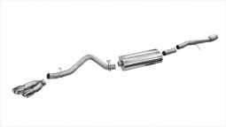 Corsa 14866 3.5 Inch Cat-Back Sport Single Side Exit Exhaust 4.5 Inch Polished Tips 14-Present Silve