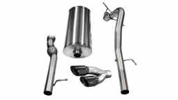 Corsa 14882BLK 3.0 Inch Cat-Back Sport Single Side Exit Exhaust 4.0 Inch Black Tips 11-14 Cadillac E