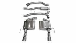 Corsa 14888 3.0 Inch Cat-Back Sport Dual Rear Exit Exhaust 4.0 Inch Polished Tips 13-19 Cadillac ATS