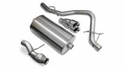 Corsa 14912 3.0 Inch Cat-Back Sport Single Rear Exit Exhaust 4.0 Inch Polished Tips 09-14 Chevy Taho