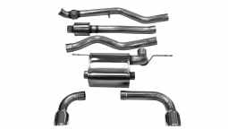 Corsa 14937 3.0 Inch Cat-Back Touring Dual Rear Exit Exhaust 3.5 Inch Polished Tips 12-18 BMW 335i F