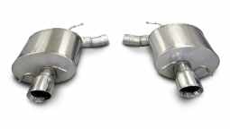 Corsa 14940 2.5 Inch Axle-Back Touring Dual Exhaust 4.0 Inch Polished Tips 09-14 Cadillac CTS-V Seda