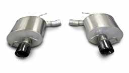 Corsa 14940BLK 2.5 Inch Axle-Back Touring Dual Exhaust 4.0 Inch Black Tips 09-14 Cadillac CTS-V Seda