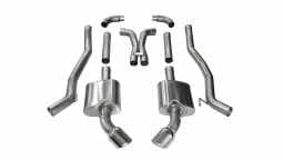 Corsa 14968 3.0 Inch Cat-Back Plus X-Pipe Xtreme Exhaust Dual Rear Exit 4.5 Inch Polished Tips 10-15