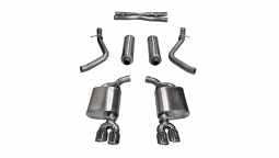 Corsa 14985 2.5 Inch Cat-Back Xtreme Dual Rear Exit Exhaust 3.5 Inch Polished Tips 15-16 Dodge Chall