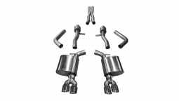 Corsa 14987 2.75 Inch Cat-Back Sport Dual Rear Exit Exhaust 3.5 Inch Polished Tips 15-Present Dodge 