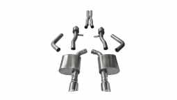 Corsa 14995 2.75 Inch Cat-Back Sport Dual Rear Exit Exhaust 4.5 Inch Polished Tips 15-Present Dodge 