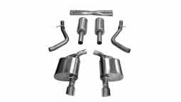 Corsa 21004 Charger Cat Back Exhaust 17-18 Dodge Charger 5.7L V8 4.5 Inch Polished Tip Extreme Sound