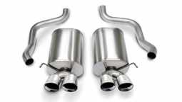 Corsa 21009 Corvette 2.5 Inch Axle-Back Dual Rear Exit with Twin 4.5 Inch Polished Pro-Series Tips S