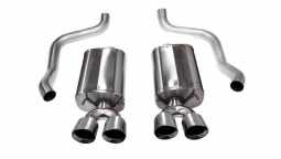 Corsa 21011 Corvette 2.5 Inch Axle-Back Dual Rear Exit with Twin 4.5 Inch Polished Pro-Series Tips S