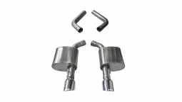 Corsa 21019 4.5 Inch Axle-Back Dual Rear Exit 15-18 Charger 6.4L with Polished Pro-Series Tips