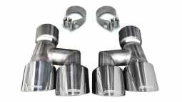 Corsa 21038 Mustang Quad Exhaust Tip Kit Polished 18-19 Ford Mustang GT 5.0 Liter V8