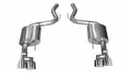 Corsa 21039 Mustang Axle-Back Exhaust System 18-19 Ford Mustang GT 5.0L V8 Polished 3.0 Inch W/Twin 