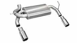 Corsa 24412 2.5 Inch Axle-Back Sport Dual Rear Exhaust Rolled 3.5 Inch Polished Tips Jeep Wrangler J