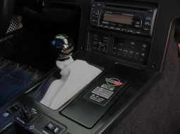 1984-1989 C4 Corvette Leather Shift Boot - Auto - Black W/Red Stitching